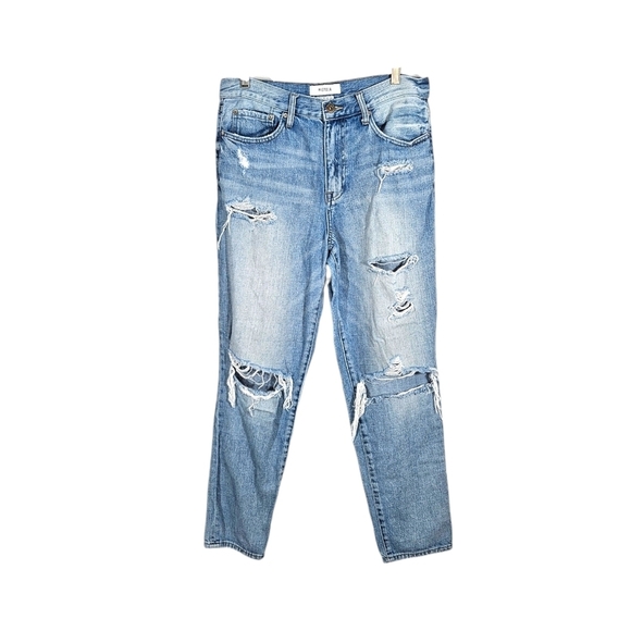Pistola Distressed Rip Tear High Rise Jeans - Picture 1 of 8